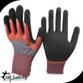 SRSAFETY sandy nitrile double coated oil-resistant industrial work gloves